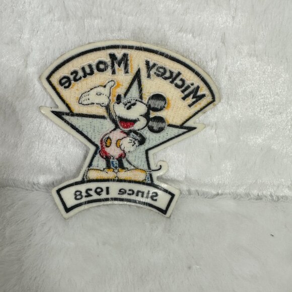 Vintage Large Mickey Mouse Pie Eyes Cloth Patch Walt Disney Sew On full body - Picture 2 of 6
